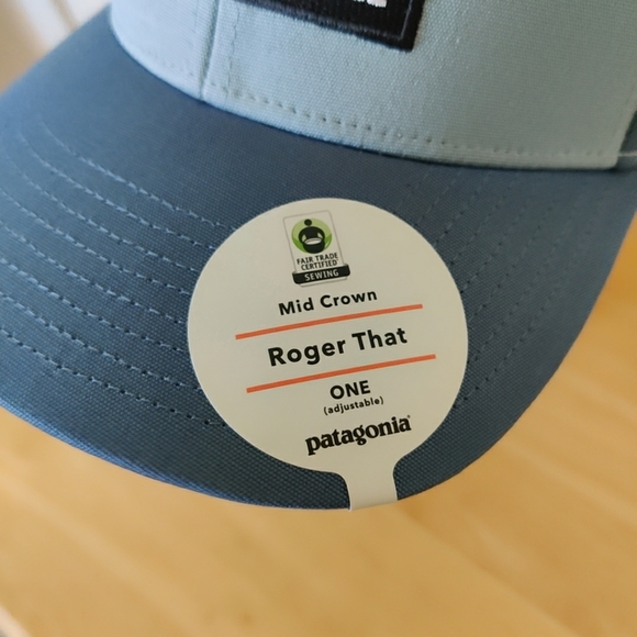 Patagonia P-6 Logo Roger That Hat Big Sky Blue - Picture 8 of 9